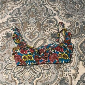 J.Crew Ruffle bikini top